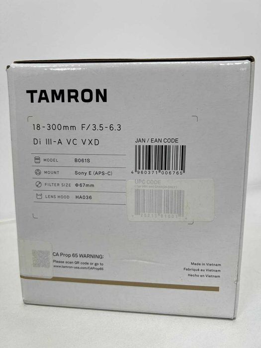 об'єктив Tamron 18-300mm F/3.5-6.3 Di III-A VC VXD