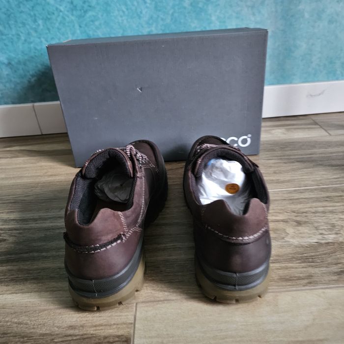 Ecco Rugged Truck brązowe skórzane męskie wodoodporne  41  27