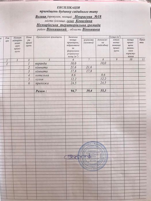 Продаж будинку в селі Ковалівка, біля м. Немирів