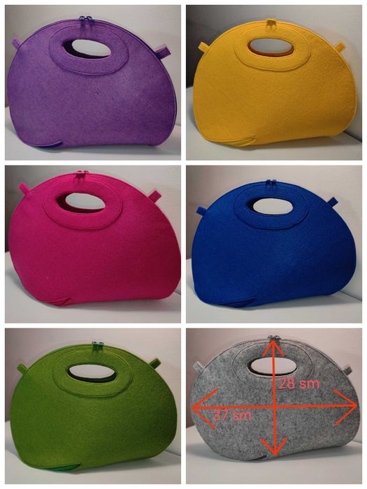 Torebka z filcu kopertówka sprzęgło/ bag style made of felt clutch