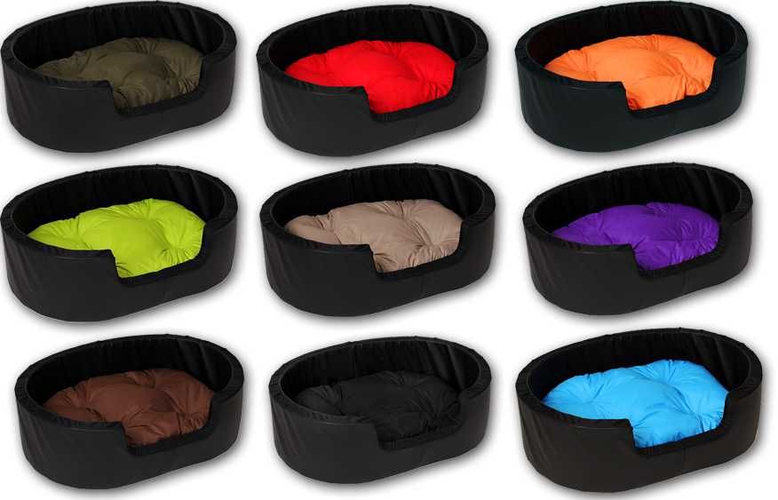 LEGOWISKO,LEGOWISKA,KOJEC dla psa eko-skóra owalne + poduszka