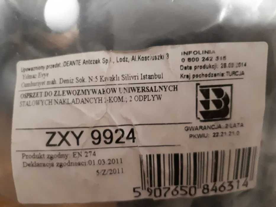 SYFON podwójny Deante ZXY 9924 NOWY