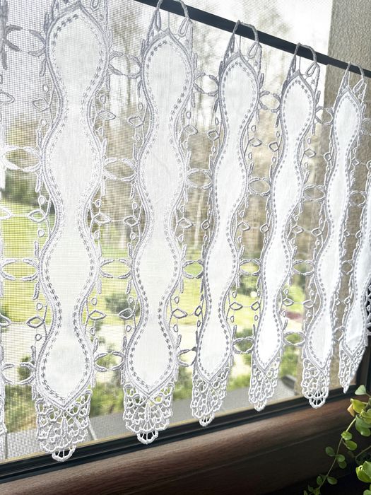 Zazdrostka Gipiura Biała Panel Firana Do pokoju Do Kuchni wys 60cm