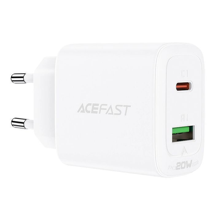 Acefast ładowarka sieciowa USB Typ C / USB 20W, PPS, PD, QC 3.0, AFC,