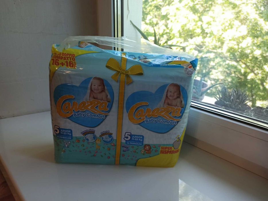 Памперси: Carezza Bebi Comfort Premium Care Розмір 5 11-25 кг 32 шт