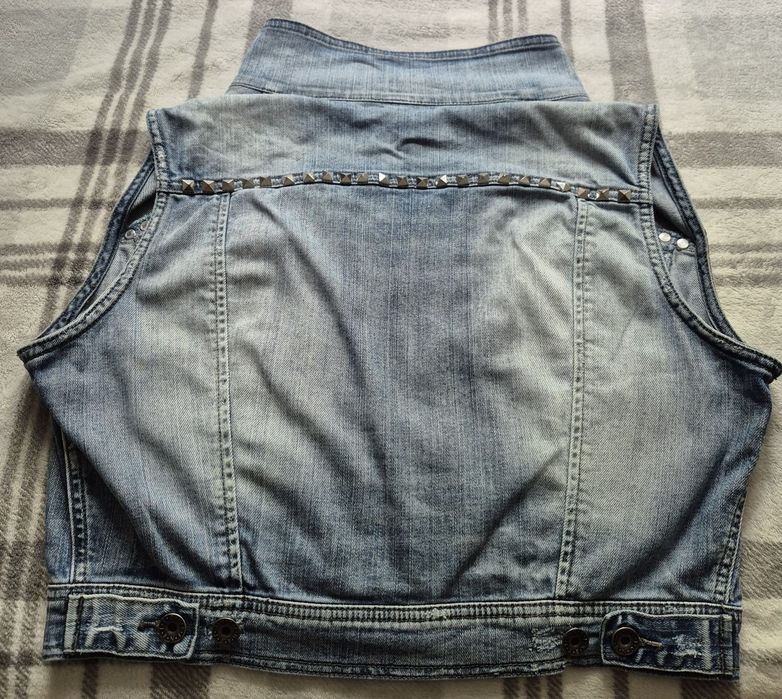 Джинсовая жилетка Benetton Jeans Vintage y2k s8k archive