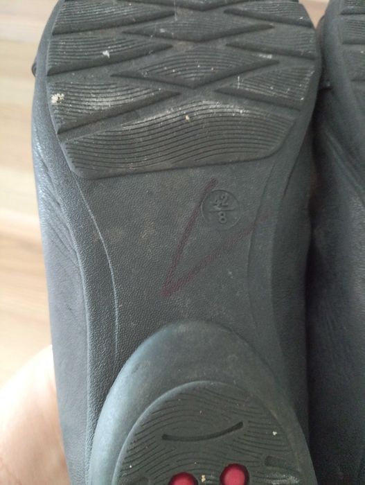 Туфлі балетки 42 розмір на повну ногу шкіра