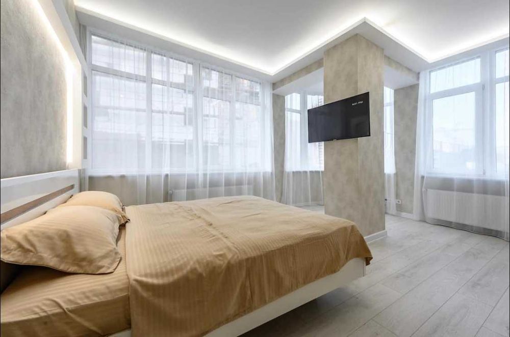 Квартира с двумя спальнями, просторной гостиной