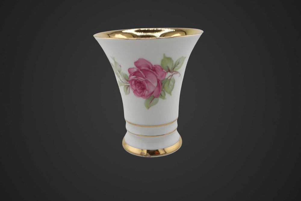 Wazonik  porcelanowy Bavaria Schumann złocony b6/021576