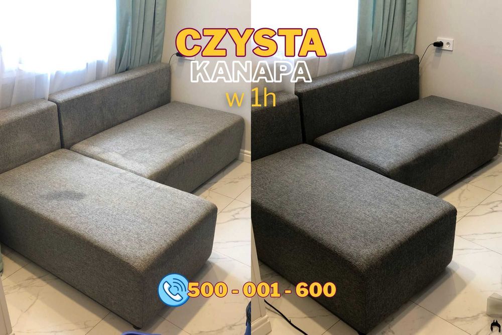 Czyszczenie Pranie Tapicerki meblowej Dywanów Wykładzin -Dojazd gratis