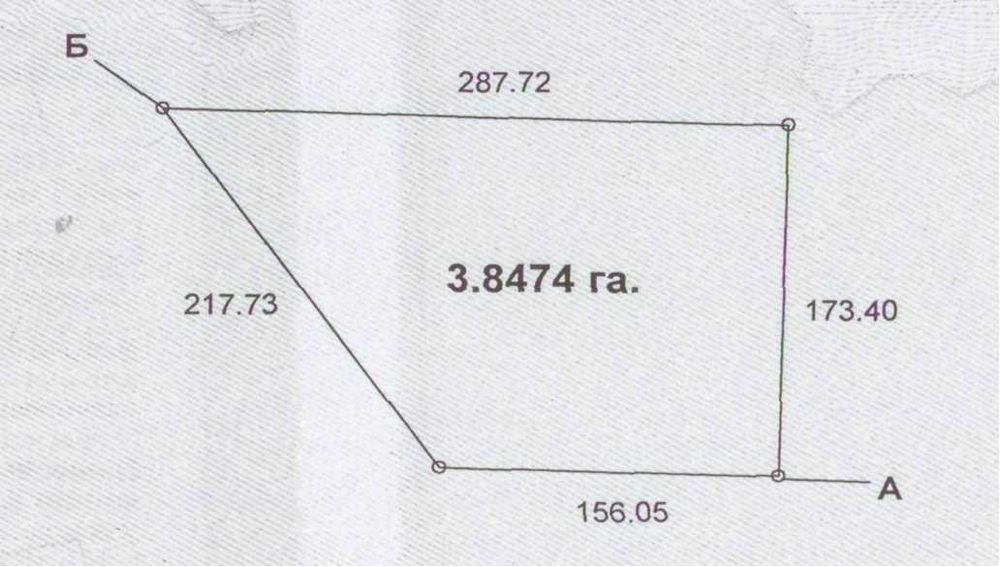 Фасадный промышленный участок 3,84 га | Трасса Киев–Чоп М-06 | 38 км от Киева