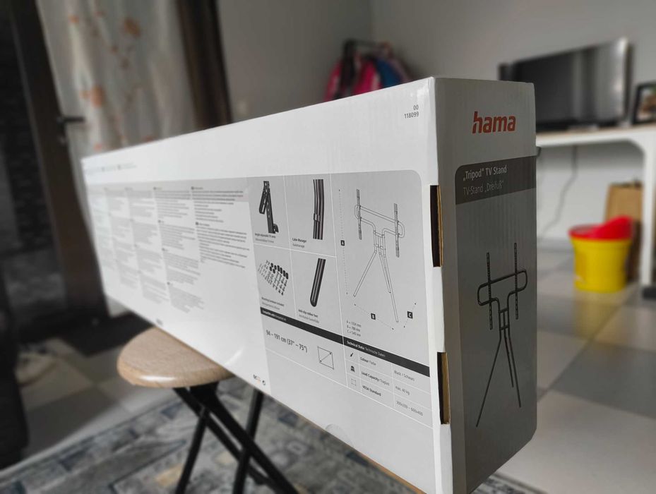 Suporte de TV com cavalete e tripé (hama)