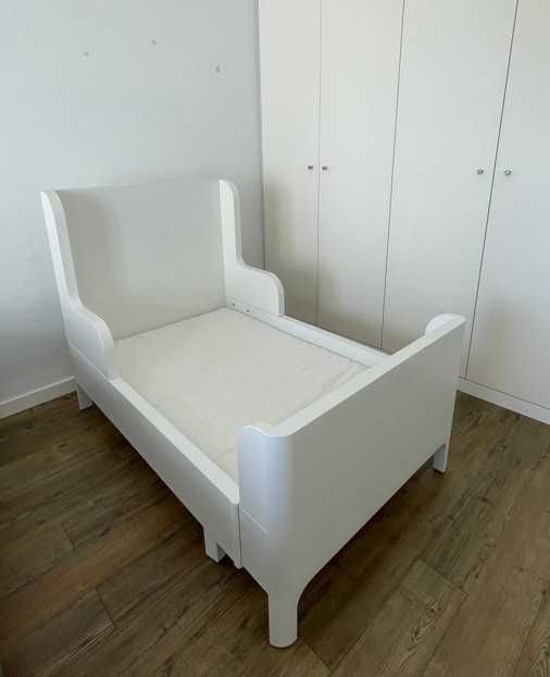 IKEA cama infantil extensível branca, 80x200cm (como nova)