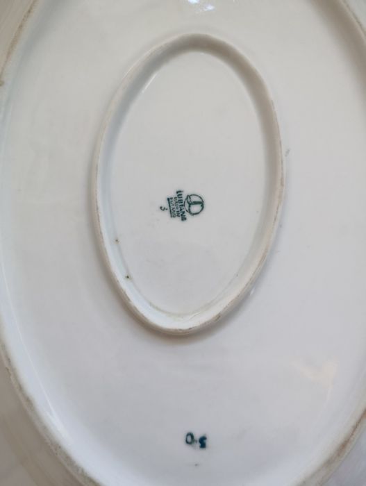 Duży półmisek porcelana Lubiana