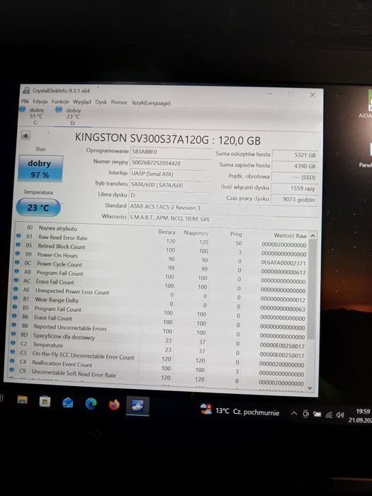Dysk ssd Kingston 120gb