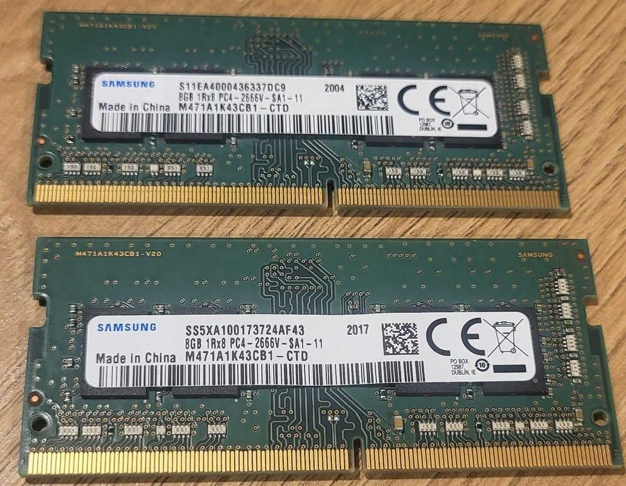 Pamięć RAM DDR4 16GB(8GB x 2) sodimm