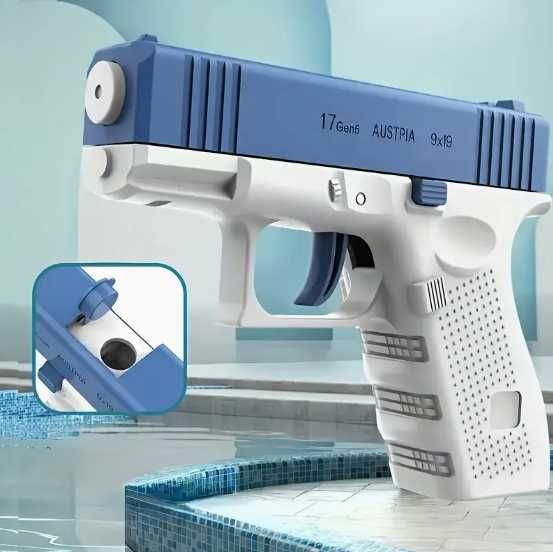 Водяной пистолет-игрушка, для купания и игр. Стреляет на 10+ метров!