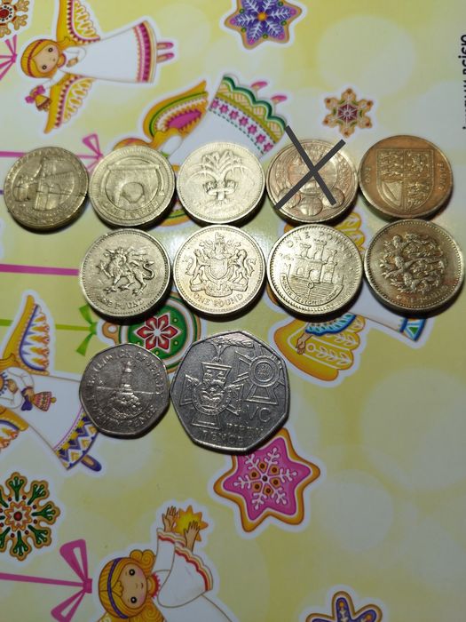 Монети Англії / Великобританії фунт
