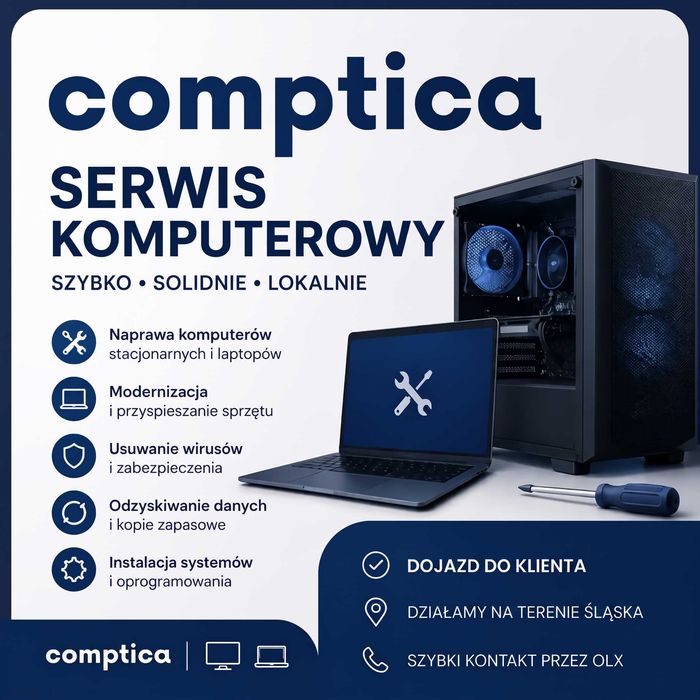 Serwis i Naprawa Komputerów, Laptopów z DOJAZDEM do Klienta