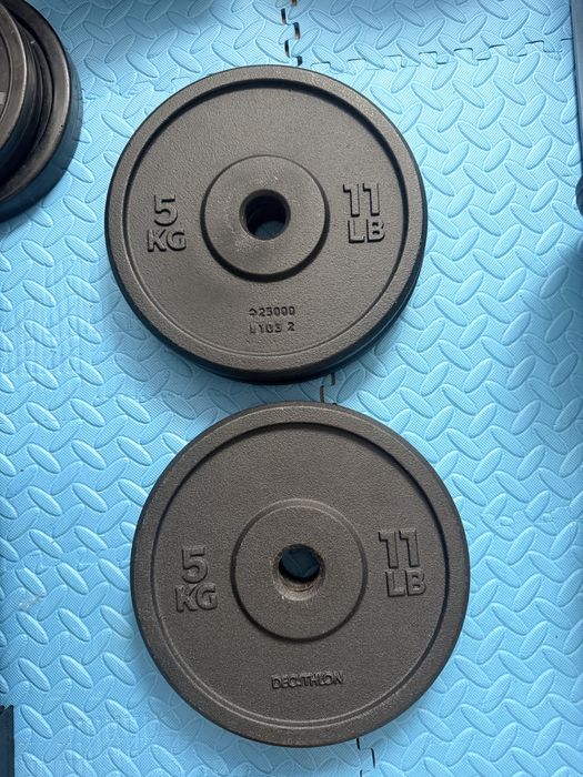 Pesos de 5 e 2,5 kg