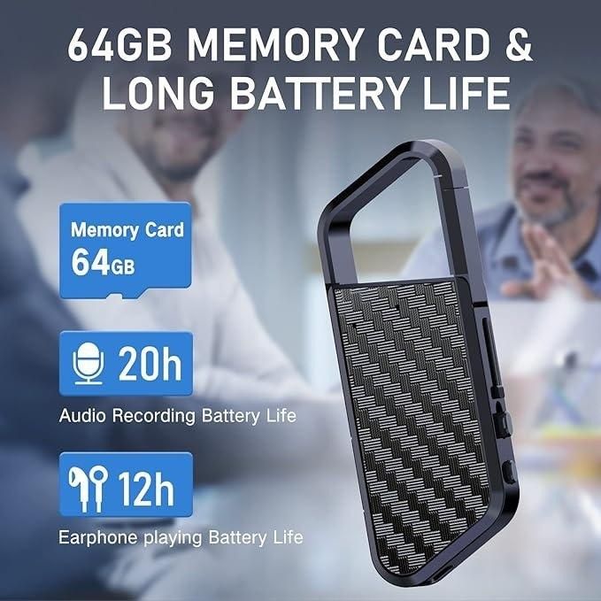 Брелок диктофон із шумозаглушенням. Активація голосом