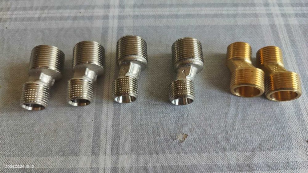 Inox Escovado Novo- Suporte de Duche e outras peças