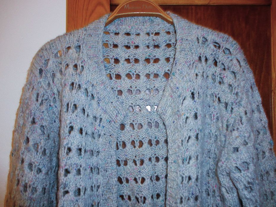 Lindíssimo casaco rendilhado 100% lã