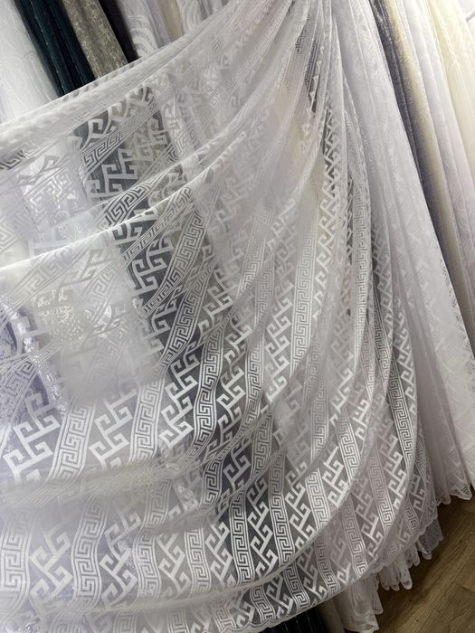 Жакард гіпюр тюль тюлі штори жакарди сітка льон бамбук турция
