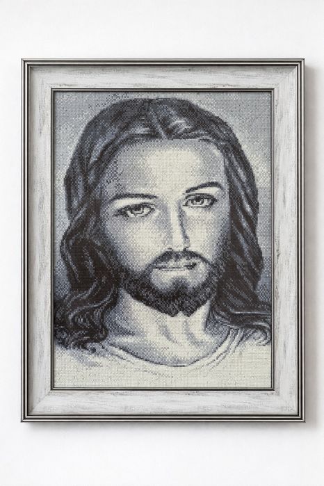 Ікона Ісуса Христа, алмазна мозаїка, ручна робота
