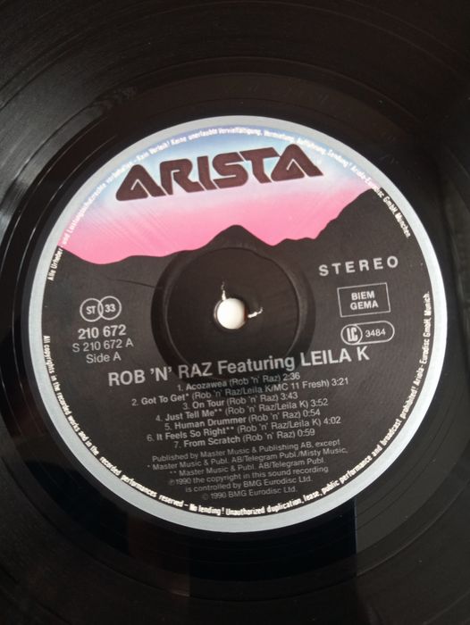 Rob'N'Raz Feat.Leila K-LP-winyl,vinyl