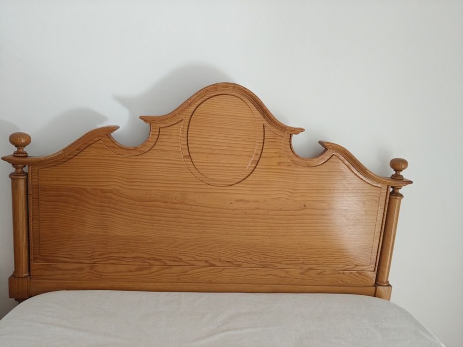 Cama madeira pinho 185x135