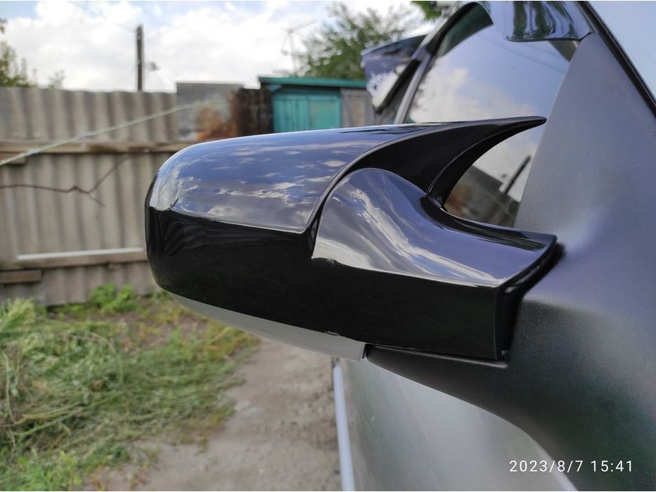 Renault Clio III 2005-2012 рр. Кришки дзеркал BMW-style (2 шт)