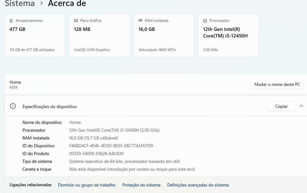 Portátil Lenovo IdeaPad Slim 3 15IAH8-043 15.6"