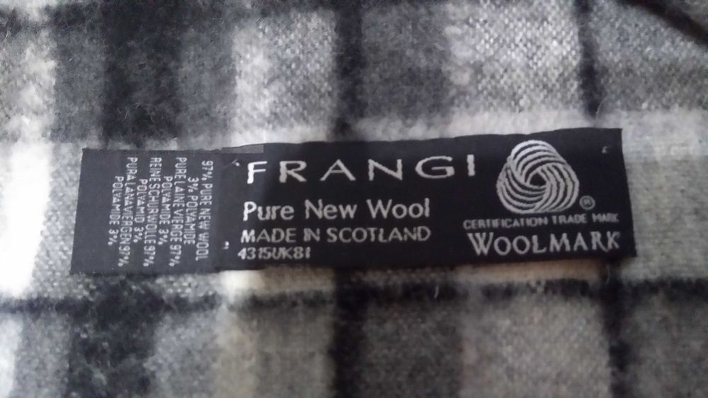 Edinburgh Frangi Wolsey ELGIN  Made in Scotland Шарф з вовни