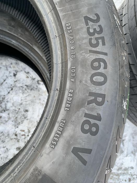 Шини 235/60 R18 Continental PreimumContact6 літо 6/6,6мм