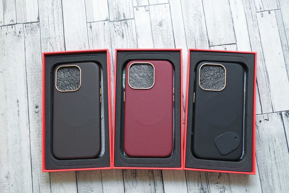 Кожаный премиум чехол iphone 15 pro max натуральная кожа Nappa magsafe