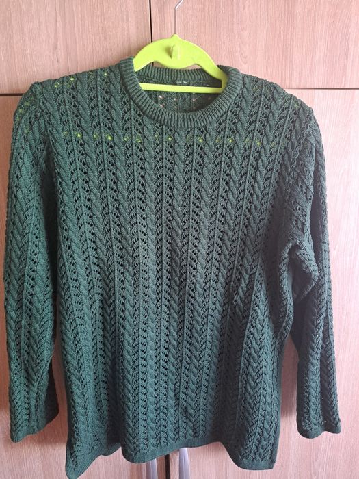 Camisola malha, verde escuro