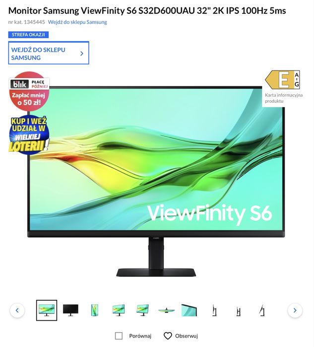 Monitor Samsung ViewFinity S6 32”