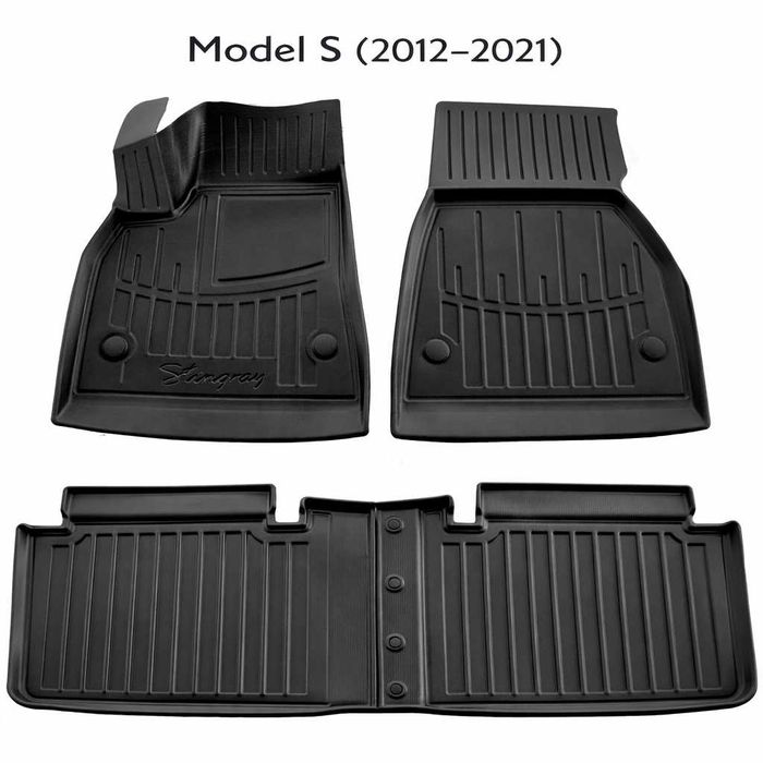 Коврики килимки 3D TPE для Tesla | Салон і багажник | Model S / 3 / Y