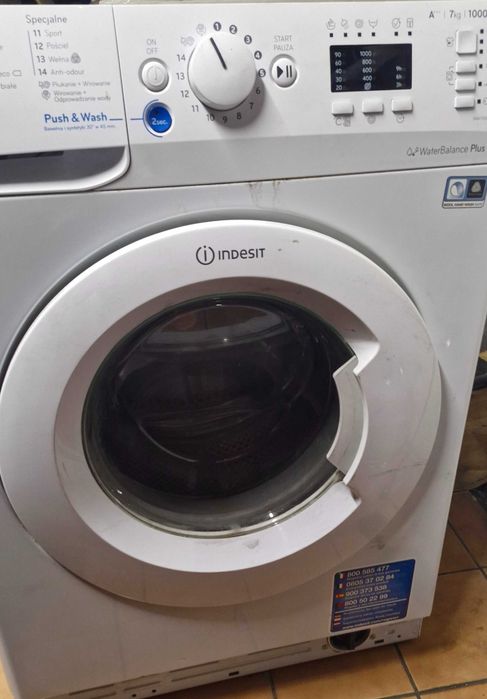 Indesit pralka na części 7kg 1000 obrotów okazja