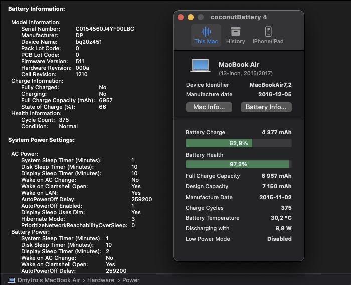 Apple Macbook Air 13” (2015) i5 8/256 97%