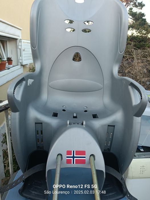 Cadeira transportadora bicicleta