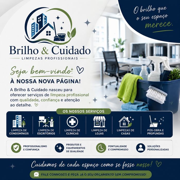 Limpezas Profissionais | Casas, Escritórios e Condomínios