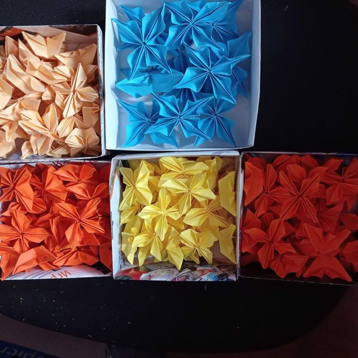 Осенний букет. Оригами.