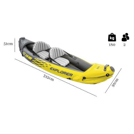 Kajak dmuchany intex 312cm 2 osoby