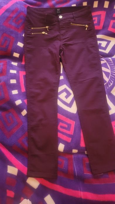Spodnie F&F bordowowe rozmiar 40 świetny stan