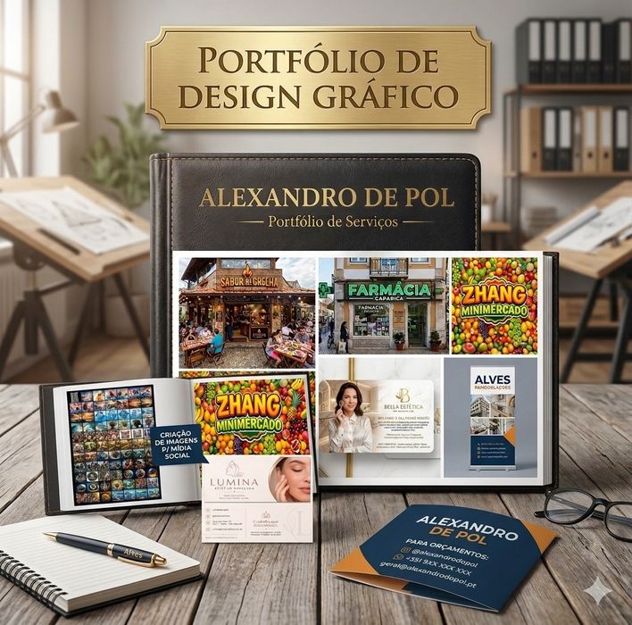 Artes e Serviços Gráficos (cartões  paineis,viaturas etc.)