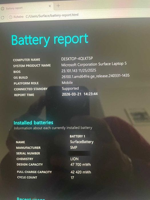 Microsoft Surface Laptop 5 | 13,5'' | EVO i5-1235U | 8GB | 256ssd