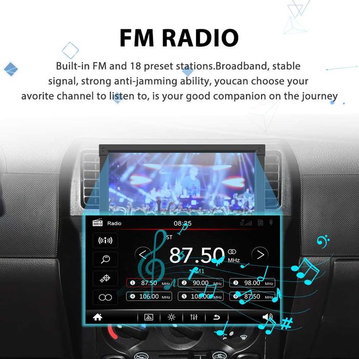 Radio 1 din bluetooth ecrã 7  USB FM video tátil
