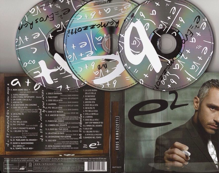 CD Álbum EROS RAMAZZOTTI e² - especial edição limitada (2 CDs + DVD)
